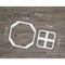 Ekena Millwork Medium Johnston Decorative Fretwork Wall Panels in Architectural PVC, 25 3/4"W x 15 3/8"H x 3/8"T WALP16X16JHN - alternate 2
